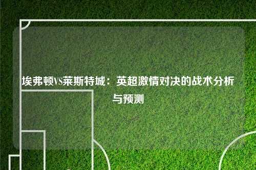 埃弗顿VS莱斯特城：英超激情对决的战术分析与预测