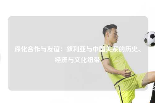 深化合作与友谊：叙利亚与中国关系的历史、经济与文化纽带